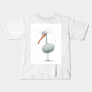 Dadaistic Art,Creative Child's Drawing - Flamingo Kids T-Shirt